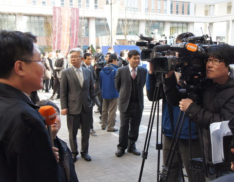 Officiële opening in Incheon (Korea) van de Songdo Global University Campus en van de State University of New York Korea (SUNY K