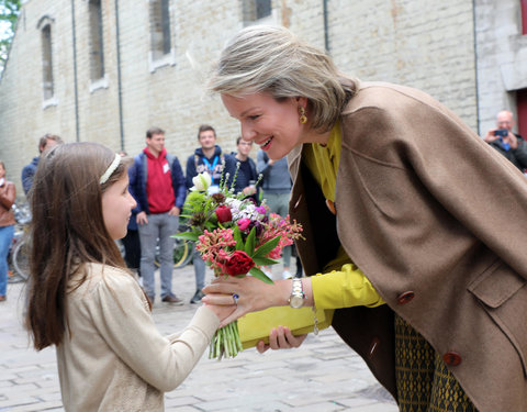 Duurzaamheidsbezoek van Koningin Mathilde aan de UGent