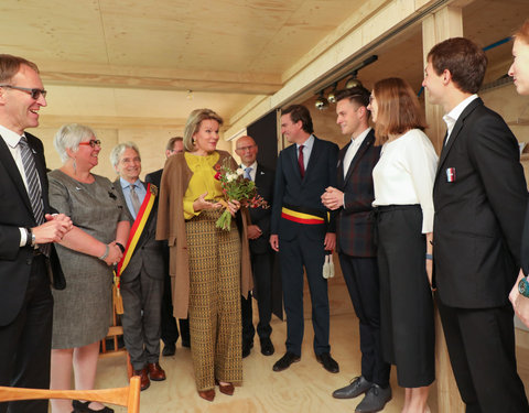 Duurzaamheidsbezoek van Koningin Mathilde aan de UGent