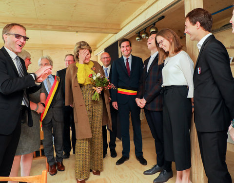 Duurzaamheidsbezoek van Koningin Mathilde aan de UGent