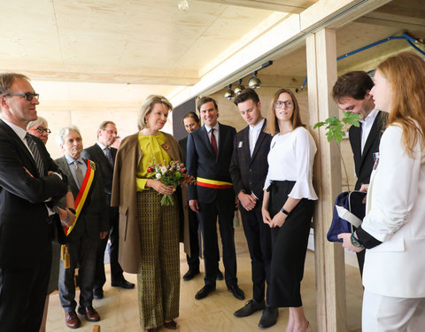 Duurzaamheidsbezoek van Koningin Mathilde aan de UGent