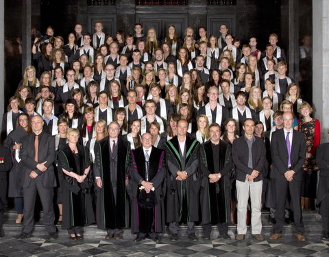 Proclamatie 2011/2012 faculteit Politieke en Sociale Wetenschappen, master Communicatiewetenschappen en master Conflict and Deve