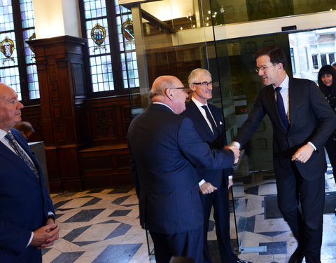 Vlaams-Nederlandse top met Geert Bourgeois (Vlaams minister-president) en Mark Rutte (minister-president van Nederland) in stadh