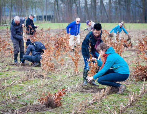 Aanplant klimaatbos in Melle